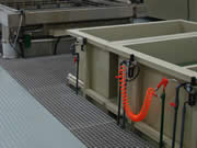 FRP grating on trench