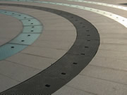 arc FRP gratings on trench