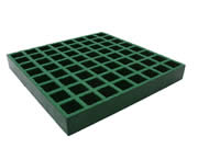 Square-mesh molded grating